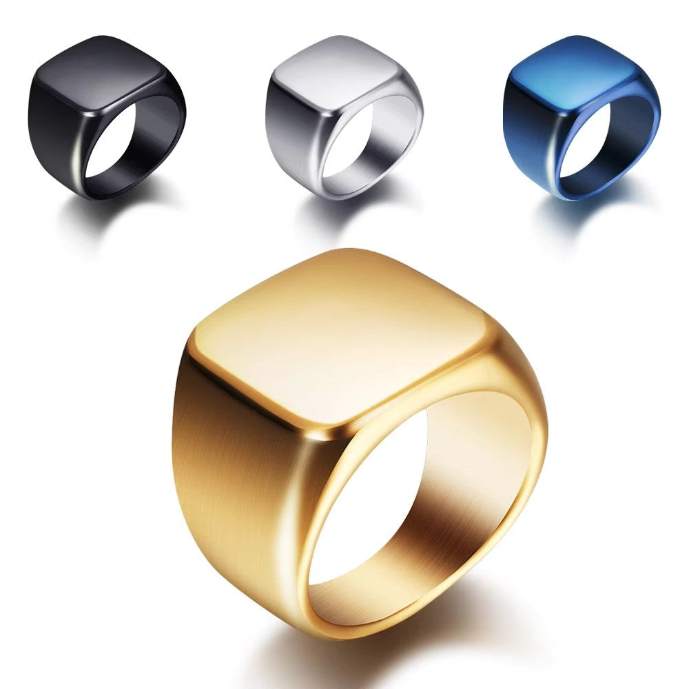 Anello da Incidere in Acciaio – Il Tuo Messaggio