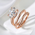 Anello Solitario con Moissanite Brillante