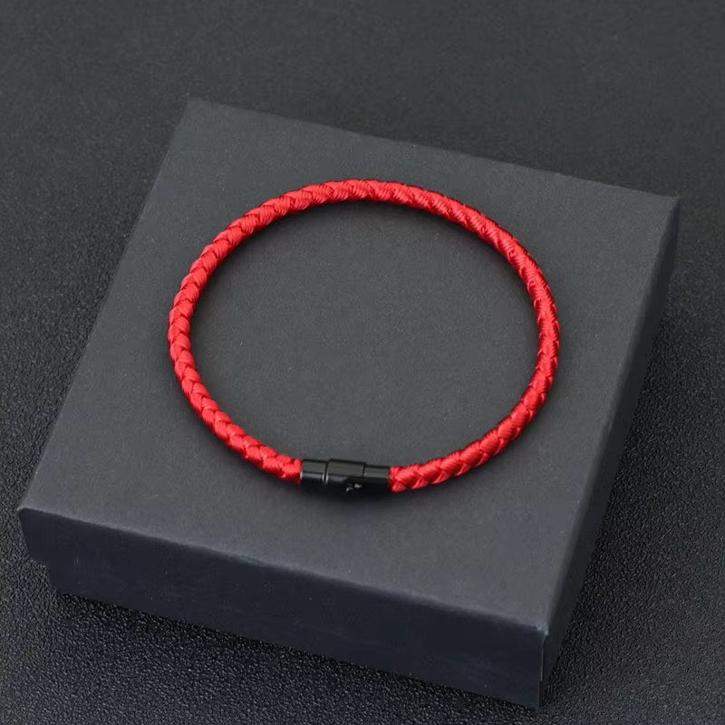 Bracciale Uomo in Corda Intrecciata – Chiusura Magnetica