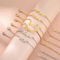 Bracciale con Nome Personalizzato – Corsivo Oro o Argento