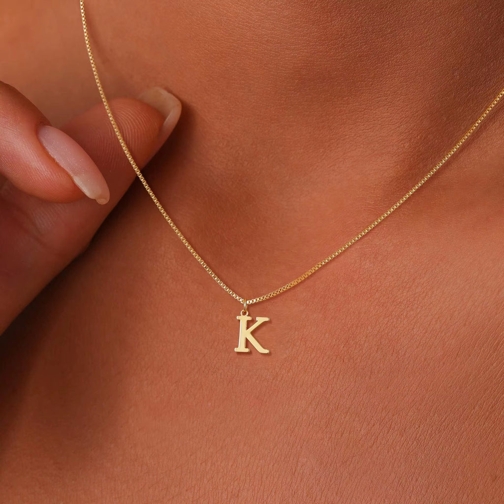 Collana con Iniziale Personalizzata – Placcata Oro