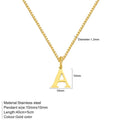 Collana con Iniziale Personalizzata – Placcata Oro